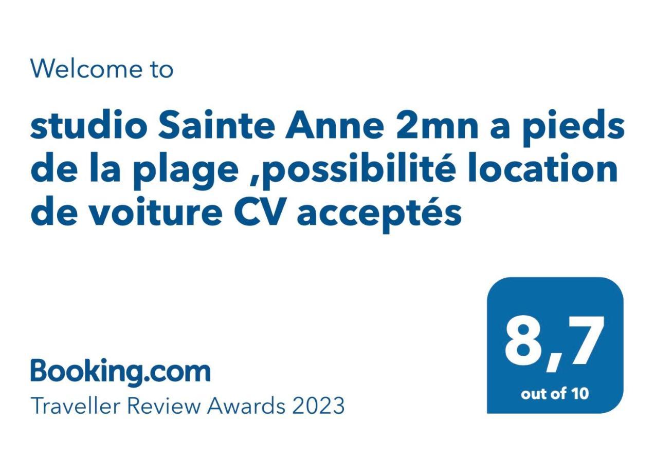 Studio Sainte Anne 2Mn A Pieds De La Plage ,Possibilite Location De Voiture Экстерьер фото